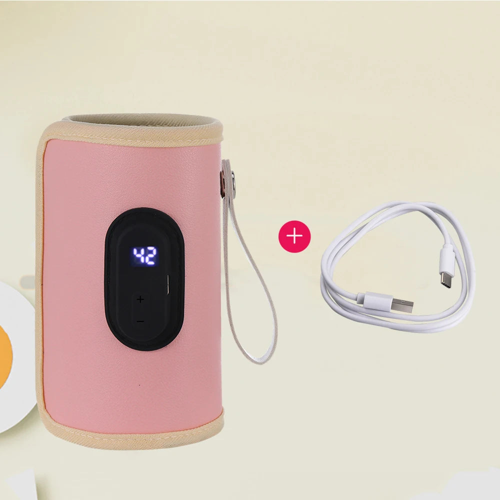 Portable Baby Bottle Warmer — USB Rechargeable, Car & Travel Ready