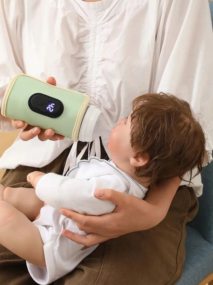 Portable Baby Bottle Warmer — USB Rechargeable, Car & Travel Ready