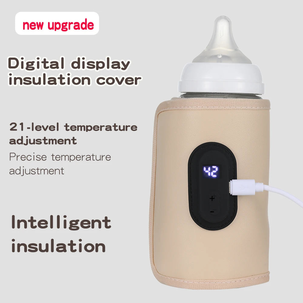 Portable Baby Bottle Warmer — USB Rechargeable, Car & Travel Ready