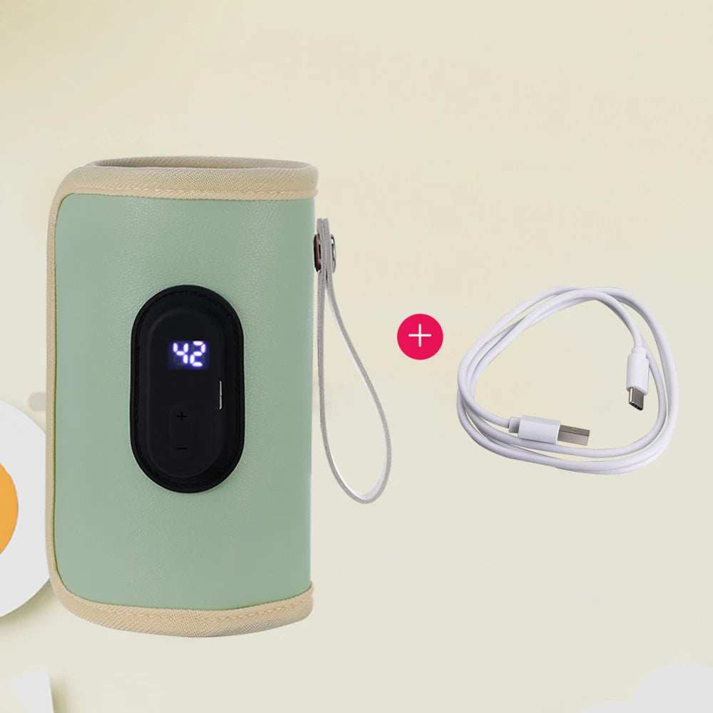 Portable Baby Bottle Warmer — USB Rechargeable, Car & Travel Ready